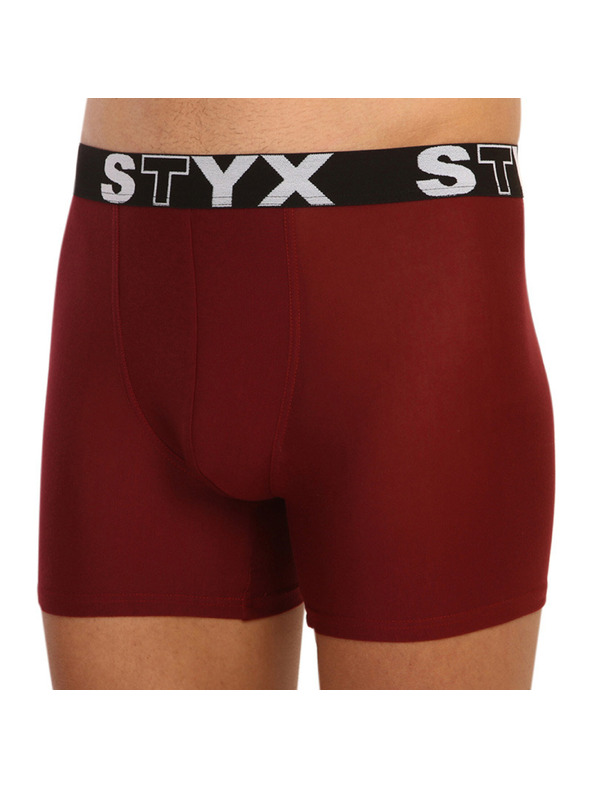 Styx Styx long férfi boxer sportgumival bordó