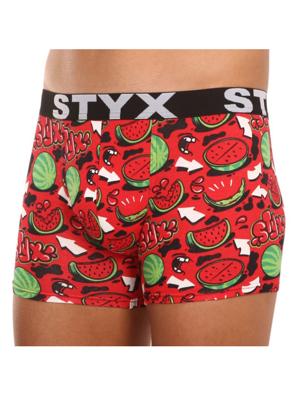 Styx Férfi Styx hosszú művészeti boxeralsó sportos elasztikus görögdinnye