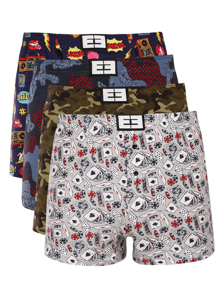 Nedeto Négy darab - Nedeto férfi boxer shorts többszínű