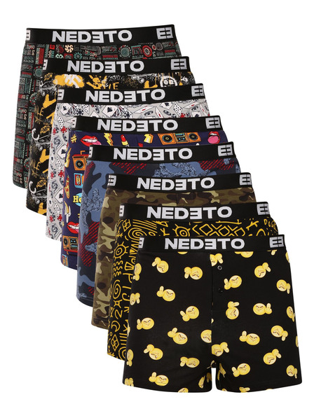 Nedeto Nyolc darab - Nedeto férfi boxer shorts többszínű