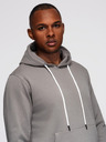 Ombre Clothing Férfi melegítő szett: kapucnis pulóver + regular fit nadrág - szürke V8 Z120 Ombre Clothing