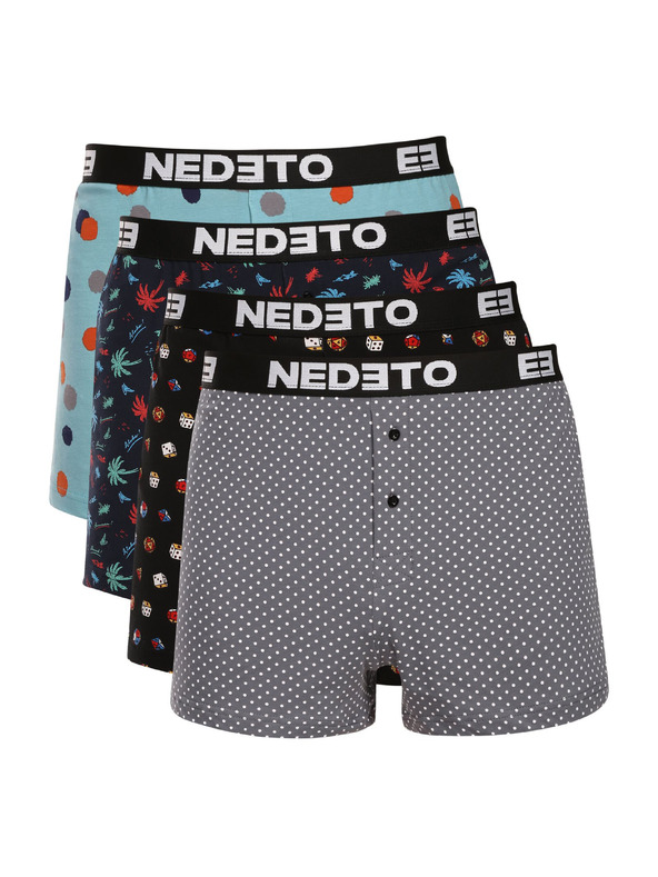 Nedeto Négy darab - Nedeto férfi boxer shorts többszínű