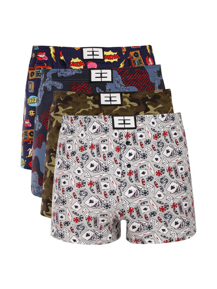 Nedeto Négy darab - Nedeto férfi boxer shorts többszínű