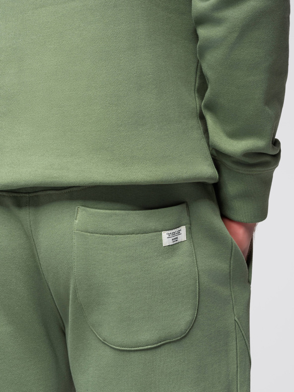 Ombre Clothing Férfi melegítő szett pamutból pulóver + jogger nadrág - zöld V3 Z121 Ombre Clothing