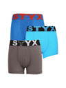 Styx Szett három - gyerek boxeralsó Styx sport gumi többszínű