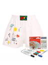 Styx Gyerek boxer Styx klasszikus gumi fehér + textil filc