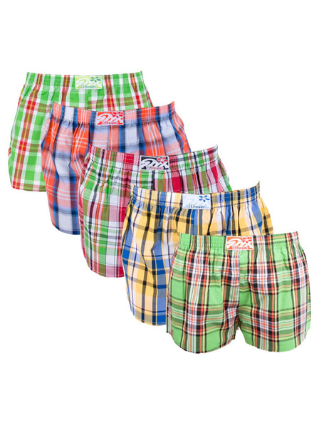 Styx Öt darabos szett - női boxeralsó Styx klasszikus gumi többszínű