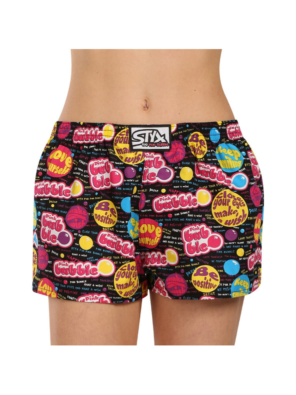 Styx Női boxeralsó Styx art klasszikus gumi Pink Bubble