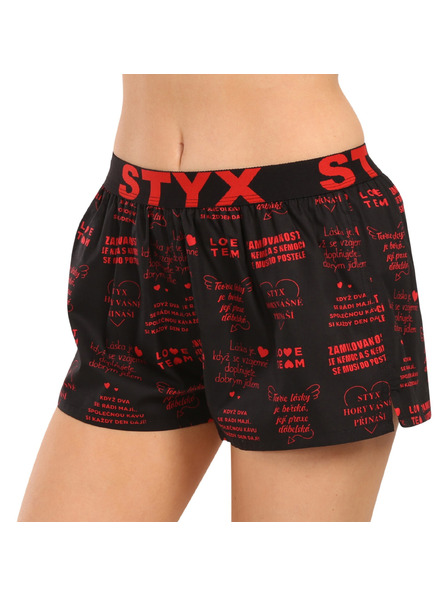Styx Női boxeralsó Styx art sportív gumi Valentin szövegek