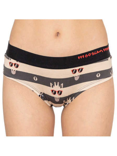 69slam Női alsónadrág 69SLAM boxer bamboo giraffe stripes