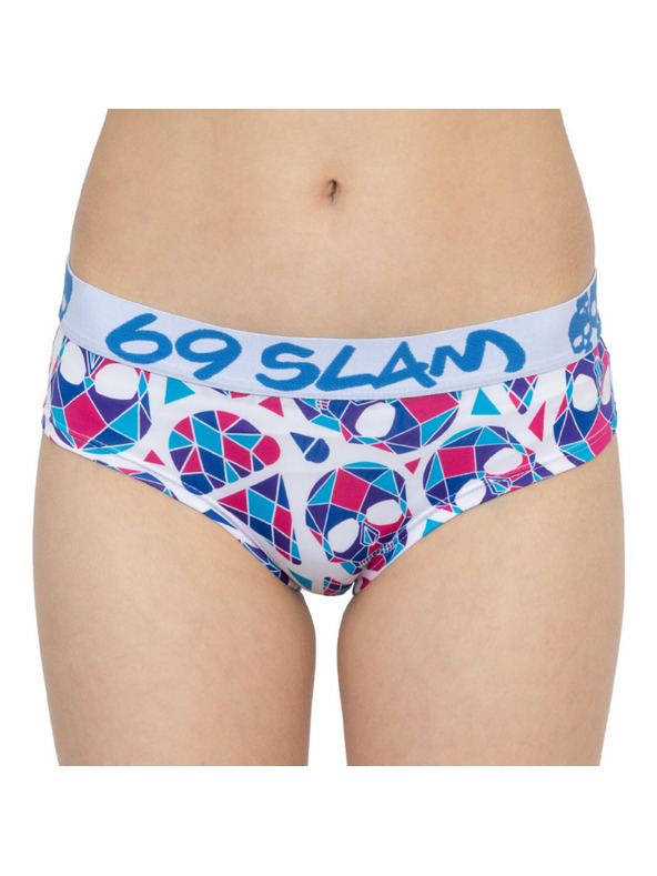 69slam Női boxeralsó 69SLAM boxer skullmond white