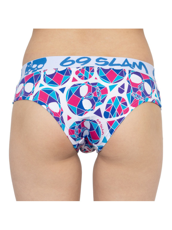 69slam Női boxeralsó 69SLAM boxer skullmond white