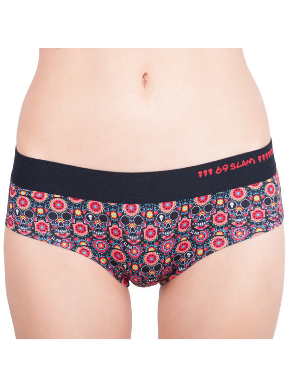 69slam Női boxeralsó 69SLAM boxer flower skull