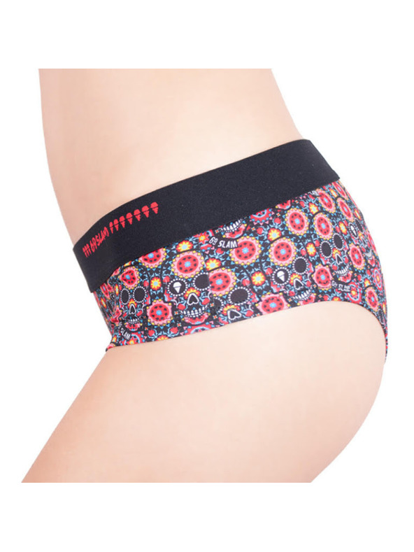 69slam Női boxeralsó 69SLAM boxer flower skull
