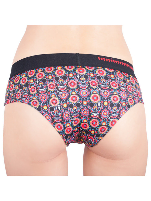 69slam Női boxeralsó 69SLAM boxer flower skull
