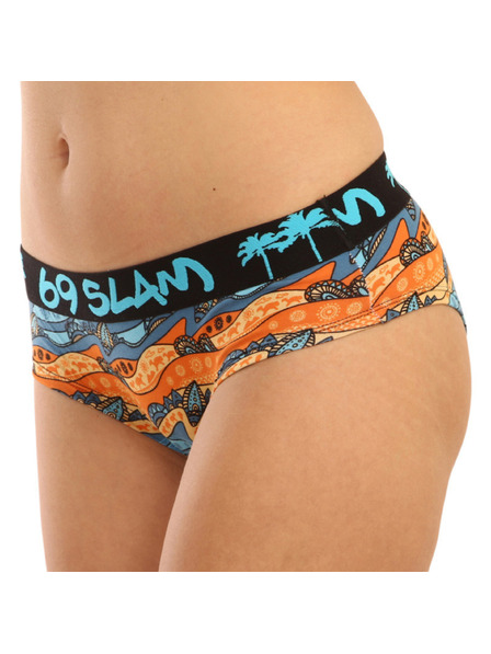 69slam Női boxeralsó 69SLAM bamboo ocean lines