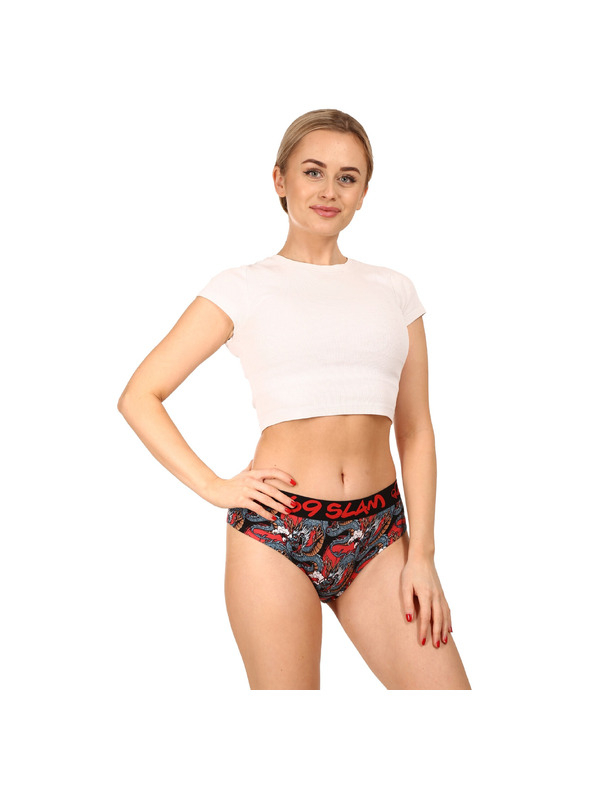 69slam Női boxeralsó 69SLAM moon dragon red