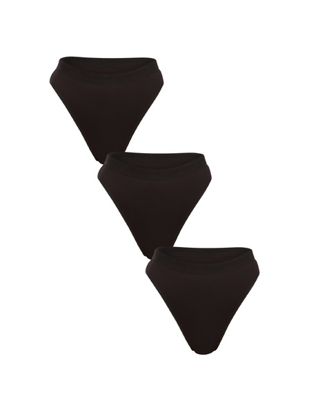 Benysøn Háromrészes szett - női tanga Benysøn fekete (7204/black)