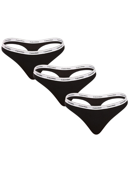Calvin Klein Háromrészes szett - női tanga Calvin Klein fekete