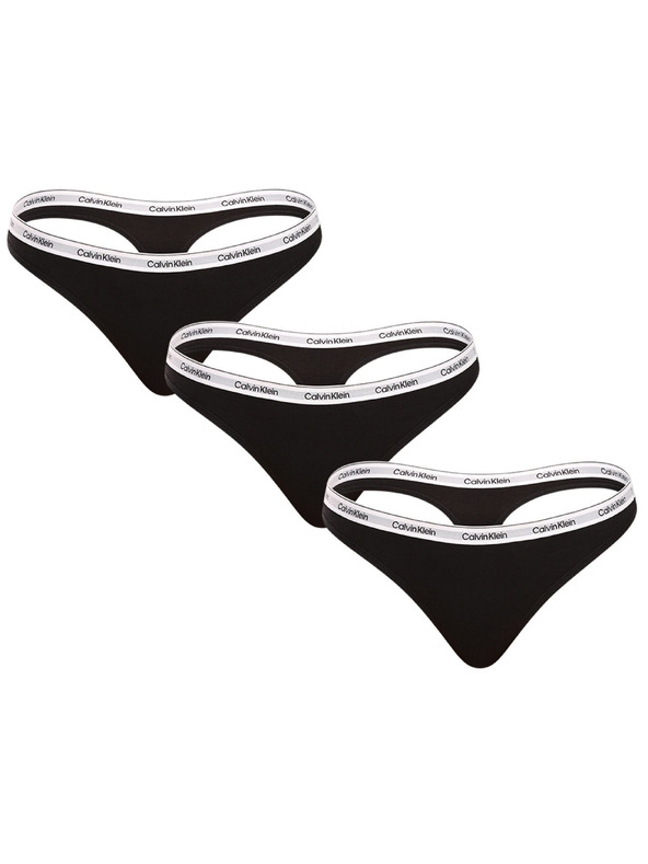 Calvin Klein Háromrészes szett - női tanga Calvin Klein fekete