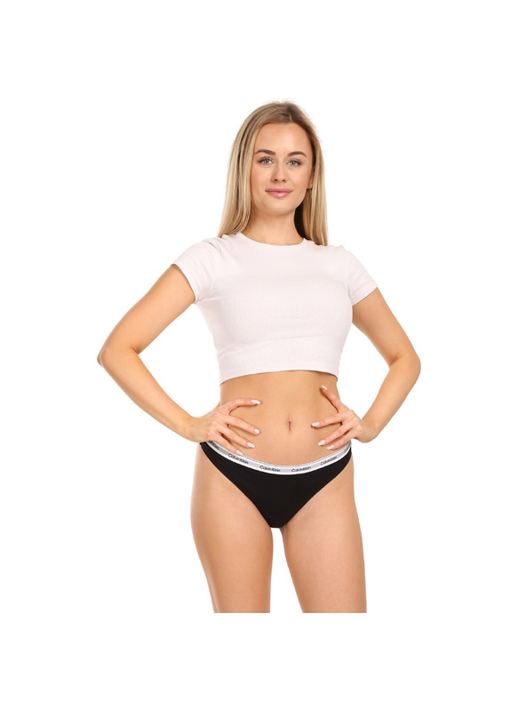 Calvin Klein Háromrészes szett - női tanga Calvin Klein fekete