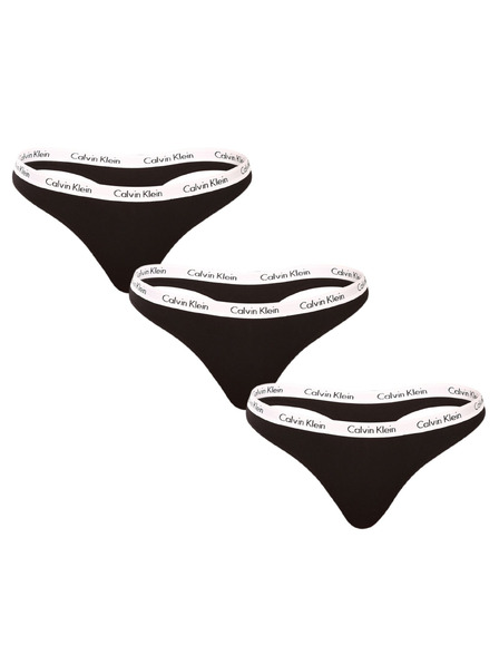 Calvin Klein Három darabos készlet - női tanga Calvin Klein fekete