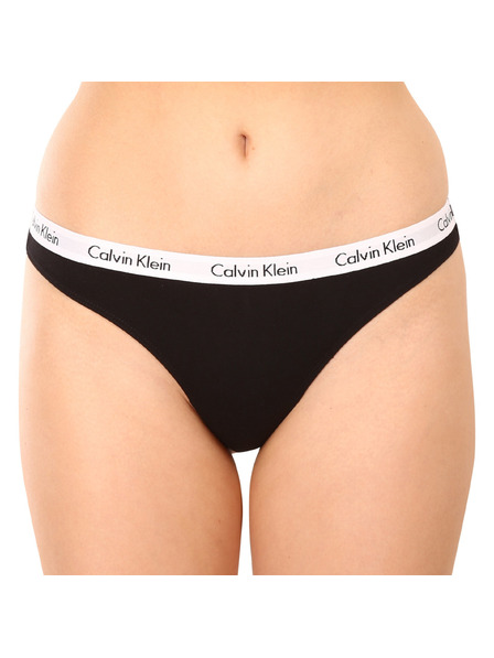 Calvin Klein Három darabos készlet - női tanga Calvin Klein fekete