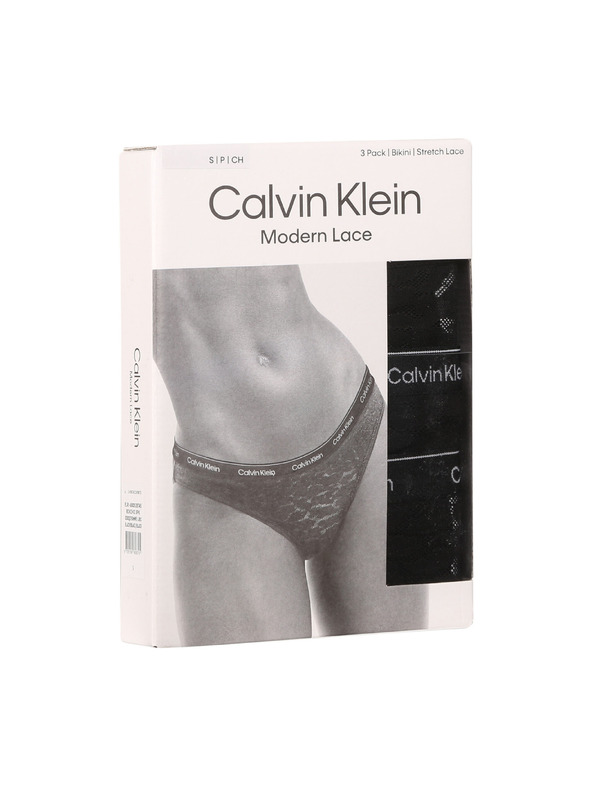 Calvin Klein Három darabos készlet - női bugyi Calvin Klein fekete