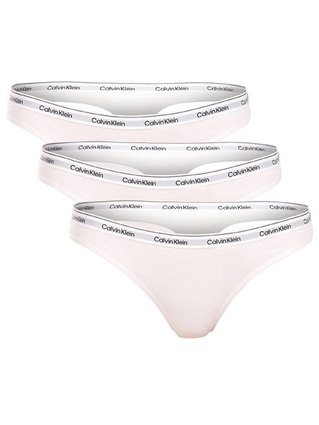Calvin Klein Három darabos készlet - női tanga Calvin Klein fehér