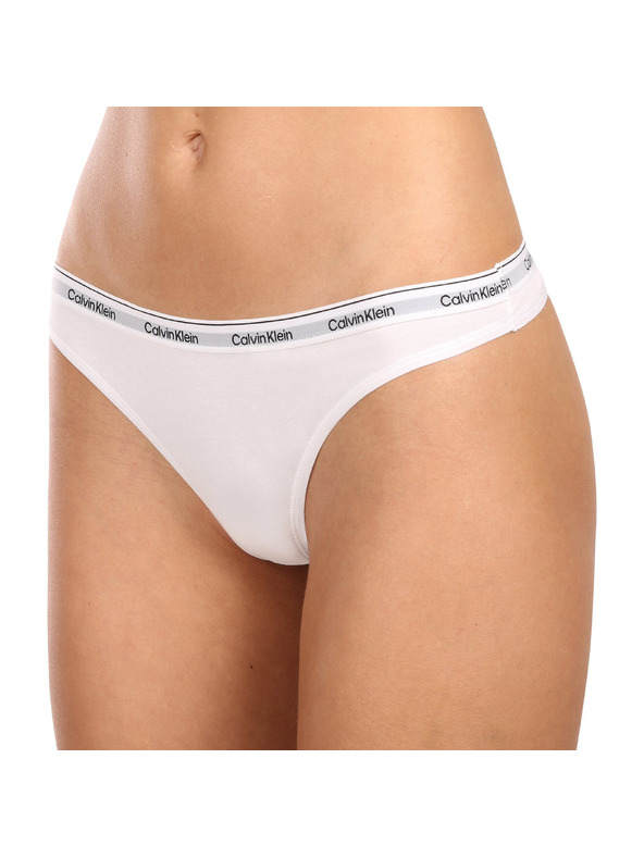 Calvin Klein Három darabos készlet - női tanga Calvin Klein fehér