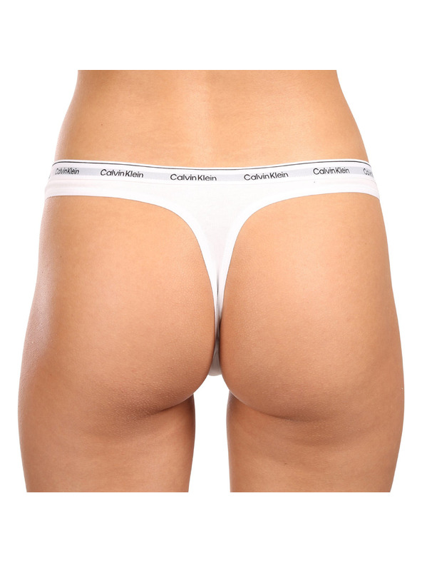 Calvin Klein Három darabos készlet - női tanga Calvin Klein fehér