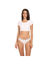 Calvin Klein Három darabos készlet - női tanga Calvin Klein fehér