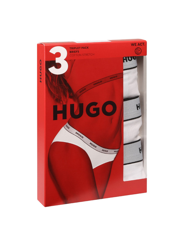 HUGO Három részes szett - HUGO női alsónadrág fehér