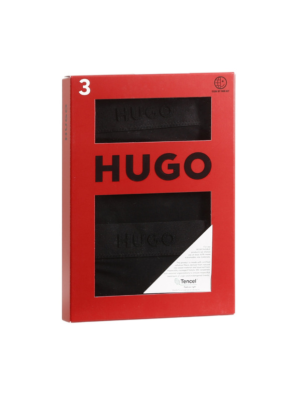 HUGO Háromdarabos csomag - HUGO női tanga fekete