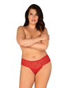 Obsessive Obsessive női alsónadrág plus size piros