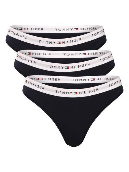 Tommy Hilfiger Készlet három - női tanga Tommy Hilfiger fekete