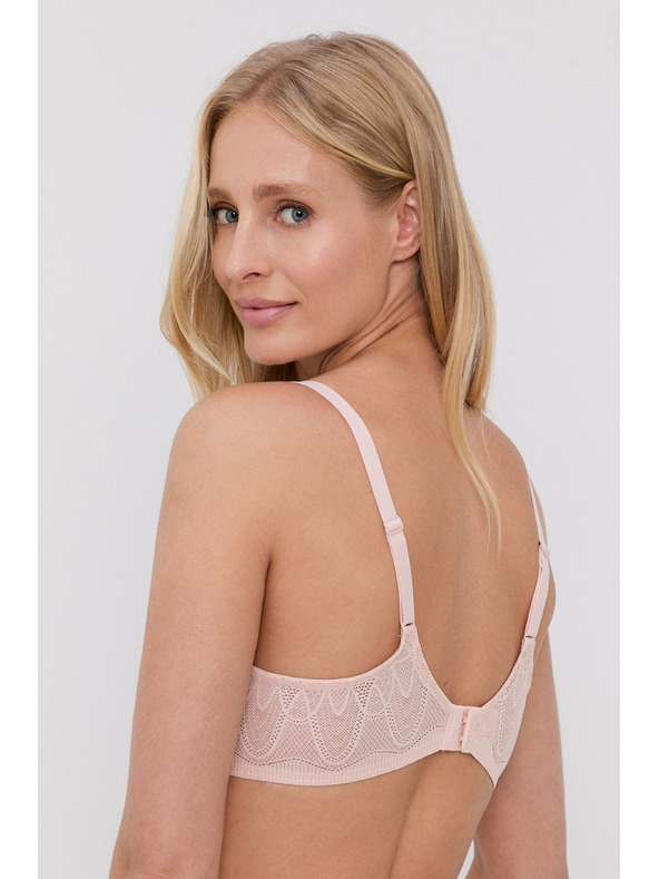 DKNY Női melltartó DKNY merevített csontokkal rózsaszín