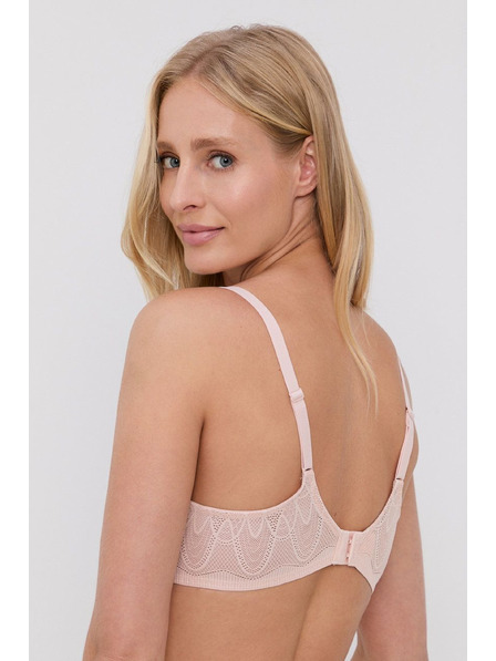 DKNY Női melltartó DKNY merevített csontokkal rózsaszín