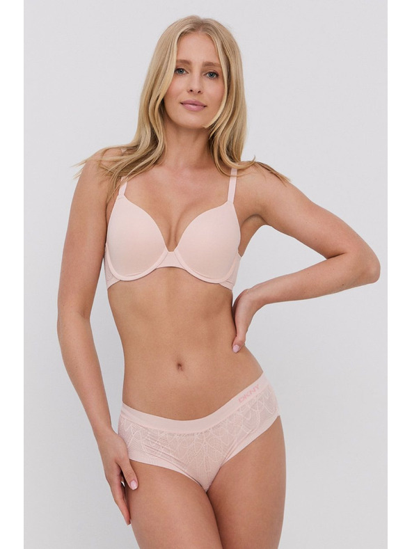 DKNY Női melltartó DKNY merevített csontokkal rózsaszín