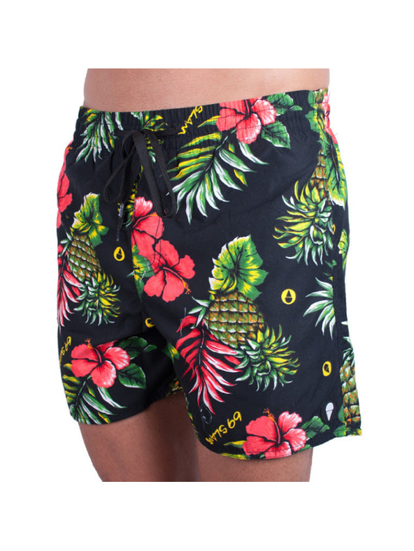 69slam Férfi úszónadrág 69SLAM boardshort leilani black