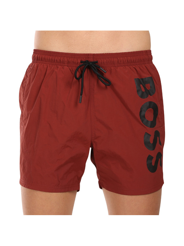 BOSS Férfi úszónadrág BOSS piros