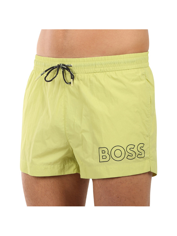 BOSS Férfi úszónadrág BOSS sárga