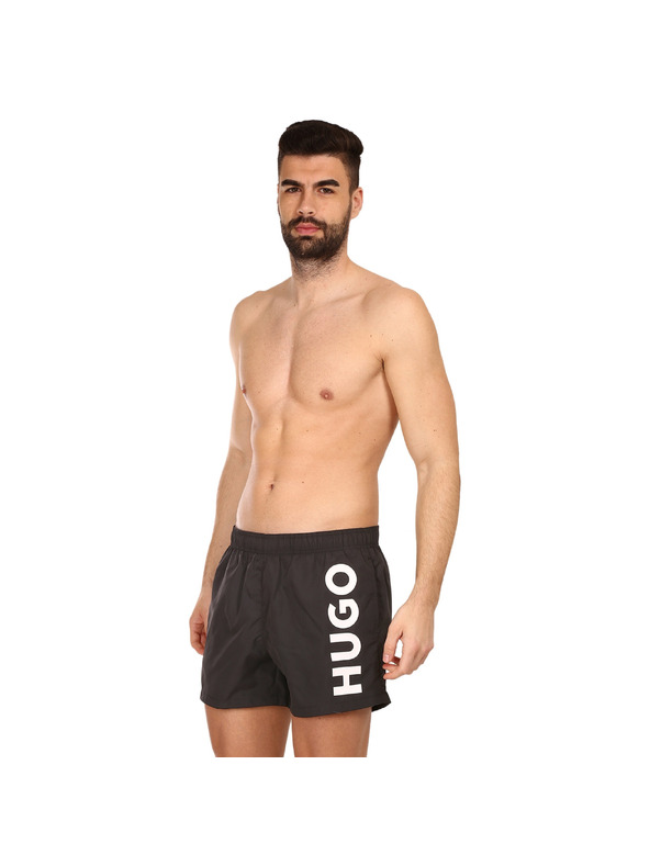 HUGO Férfi fürdőnadrág HUGO fekete