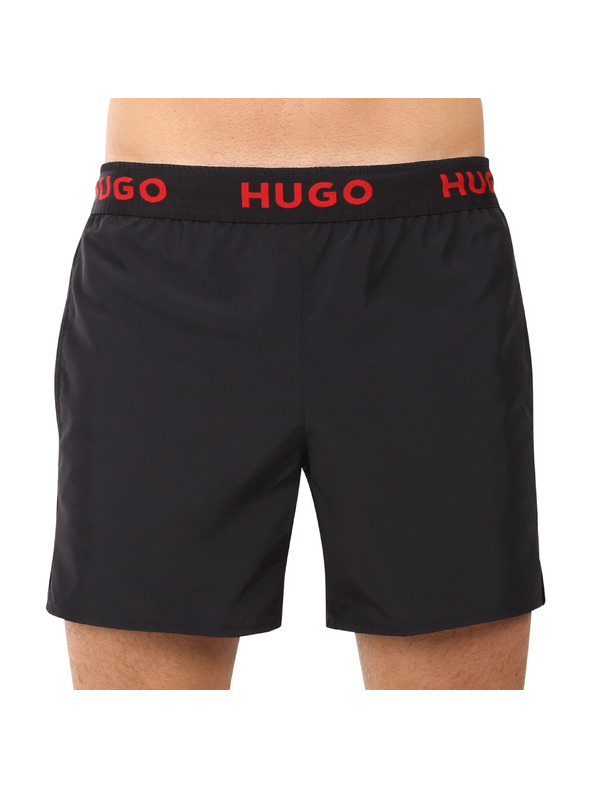 HUGO Férfi fürdőnadrág HUGO fekete