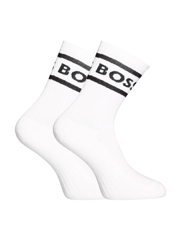 BOSS Hárompáros csomag - BOSS magas zokni fehér