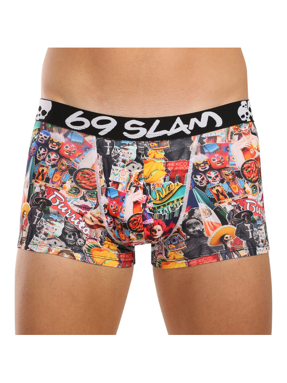 69slam Férfi boxeralsó 69SLAM Hip MEXICOLLAGE MASON