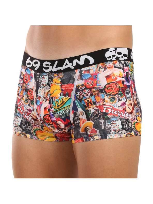 69slam Férfi boxeralsó 69SLAM Hip MEXICOLLAGE MASON