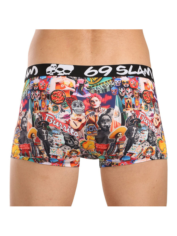 69slam Férfi boxeralsó 69SLAM Hip MEXICOLLAGE MASON