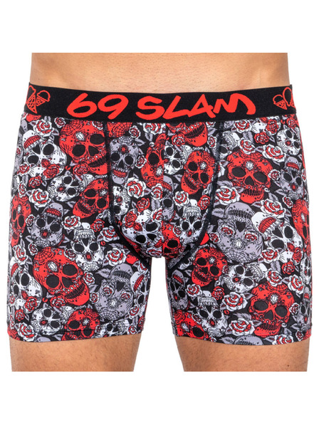 69slam Férfi boxeralsó 69SLAM fit bambusz red sugar crane