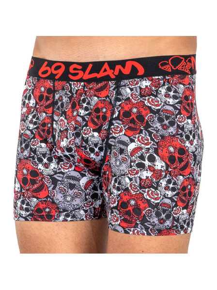 69slam Férfi boxeralsó 69SLAM fit bambusz red sugar crane